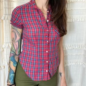 Dainty Plaid Lumberjack Buttondown